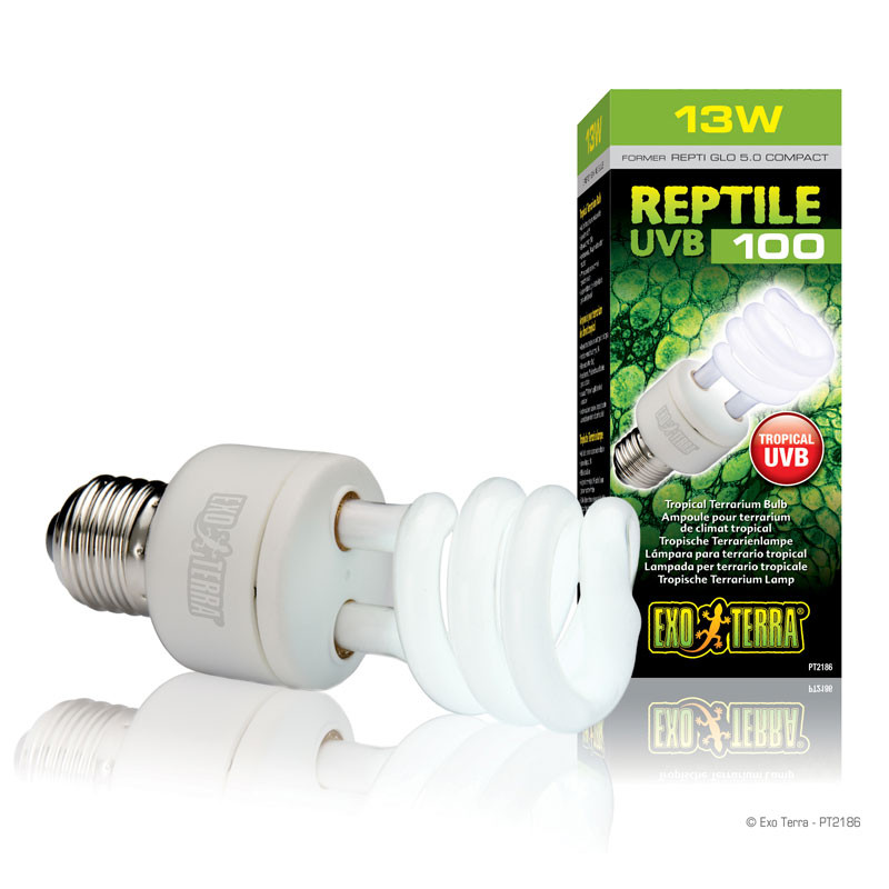 EXO-TERRA 2186 compact izzó 5.0 13 w - UVB100 trópusi /zöld