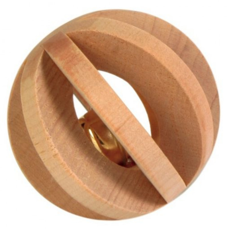 TRIXIE 6187 rágcsáló játék csörgős fa labda 6 cm