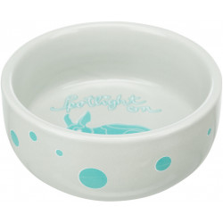 TRIXIE 60738 kerámia tál tengerimalac 250 ml/11 cm szürke/színes pötty mintával színes árny állattal Etető, itató Rágcsáló TRIXIE