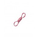 TRIXIE 35718 kutyajáték fogselyem 38 cm piros-fehér hurkos középen bogozott