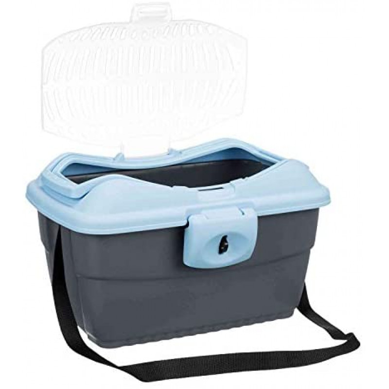 TRIXIE 39802 száll.box (40x30x22) Mini Capri dark grey/light blue