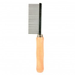 TRIXIE 2391 fésű 18 cm sűrű fa nyelű minden szőrzethez Kefe, fésű kutya-macska TRIXIE