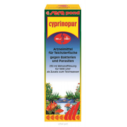 SERA Pond Cyprinopur 250 ml 5 köbre fertőző hasvízkórra Vízkezelés (tavi vegyszer) Akvarisztika SERA