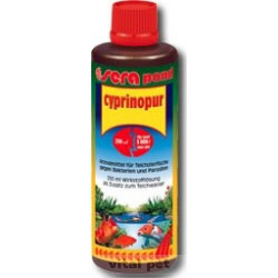 SERA Pond Cyprinopur 500 ml 10 köbre fertőző hasvízkórra Vízkezelés (tavi vegyszer) Akvarisztika SERA