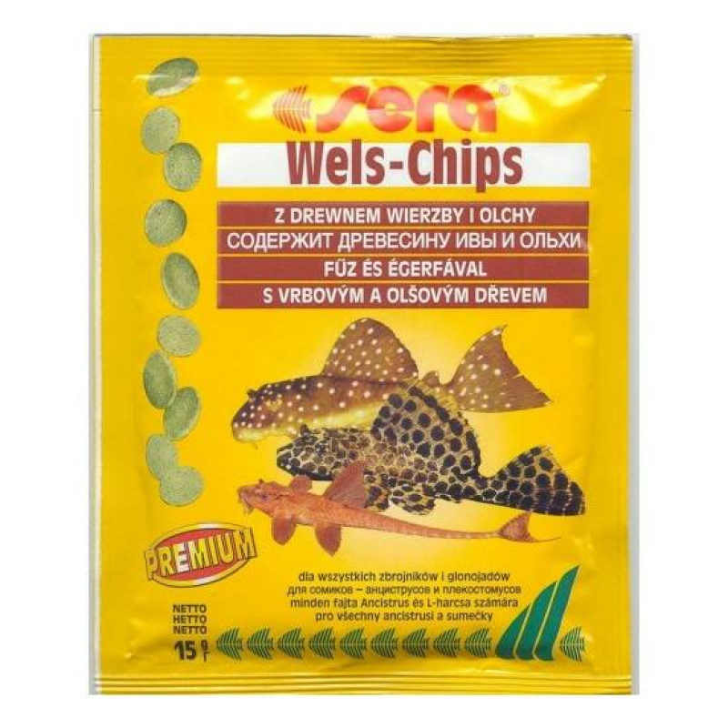 SERA Wels-Chips Nature 15 g zacskós