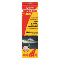 SERA Mycopur 50 ml 800 l-hez gomba, bőr- és kopoltyúféreg ellen Gyógyszerek Akvarisztika SERA