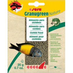 SERA granugreen Nature 20 g zacskós Díszhaltáp Akvarisztika SERA