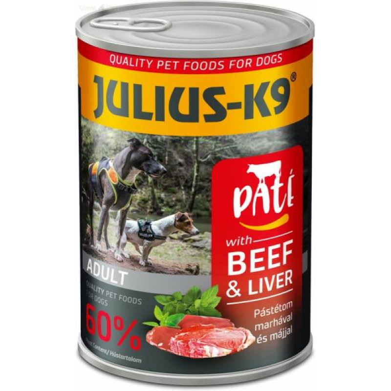 JULIUS K-9 DOG 400 g konzerv Beef&Liver