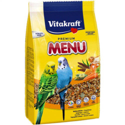Vitakraft Premium-menü 500 g hullámos mézes+vitaminos Főeleség Madár Vitakraft