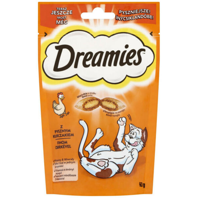 DREAMIES jutalomfalat cicáknak 60g csirke