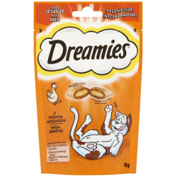 DREAMIES jutalomfalat cicáknak 60g csirke Macskatáp, macskaeledel kutya-macska Dreamies