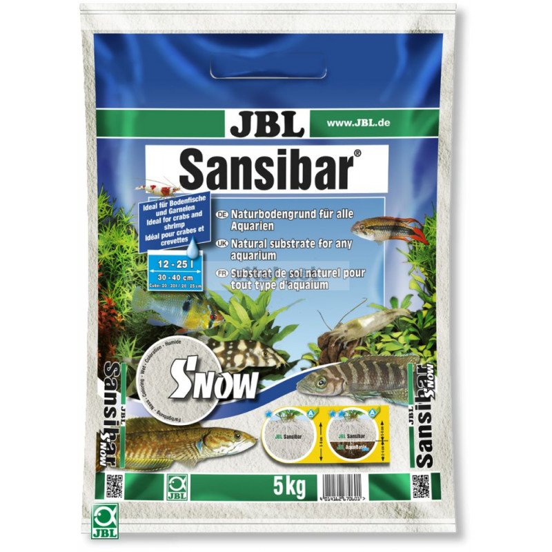 JBL Reptil Sansibar SNOW 5kg - természetes hatású dekorhomok (67060)