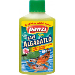 Panzi tavi vegyszer 1l algagátló (40köbre) lebegő és fonal alga. Vízkezelés (tavi vegyszer) Akvarisztika Panzi