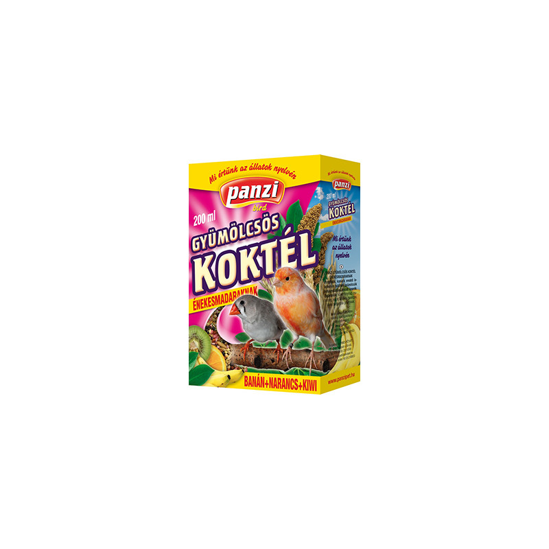 Panzi gyümölcsös koktél 200 ml énekesmadaraknak