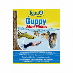 Tetra Guppy mini flakes 12 g természetes színfokozóval (zacskós) Díszhaltáp Akvarisztika Tetra