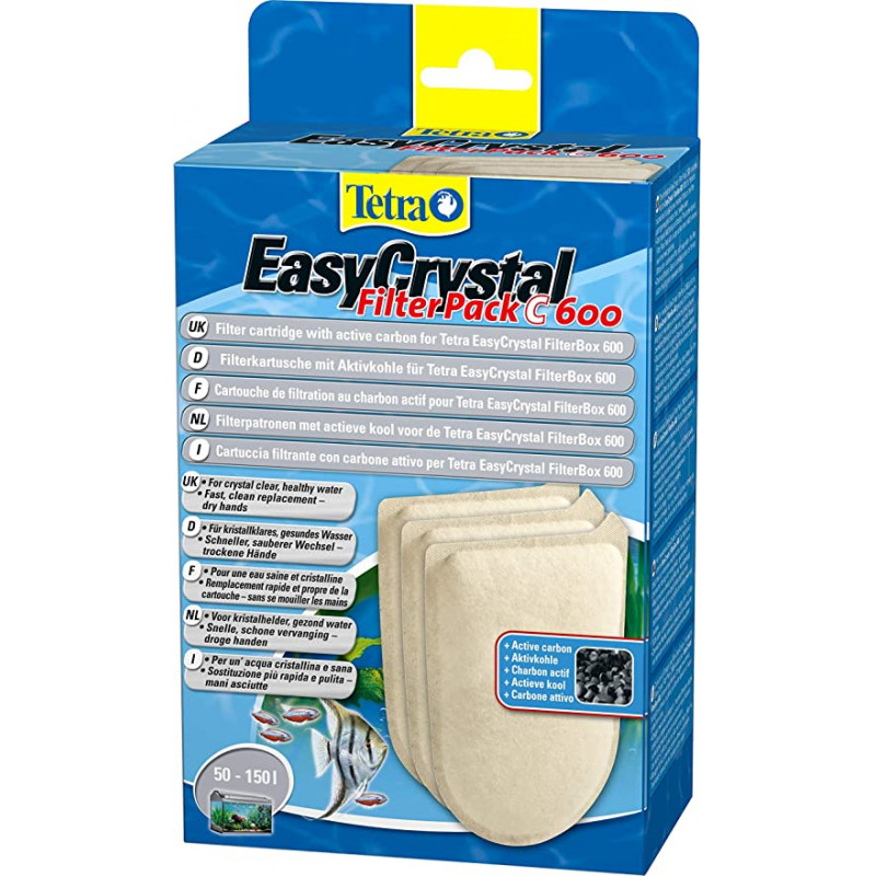 TetraTec EasyCrystal aktívszenes betét 3 db-os 600 (174665)