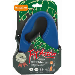 Panzi Fit Active automata póráz 5 m szalagos S blue Kutya kutya-macska FitActive