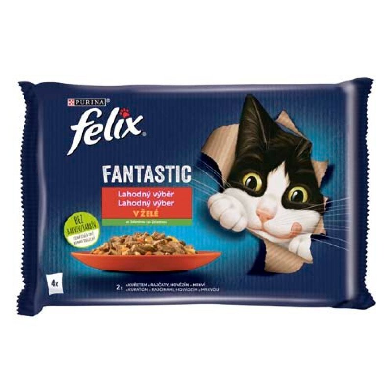 FELIX 4x85 g Csirkével és paradicsom/Marha+sárgara (314)