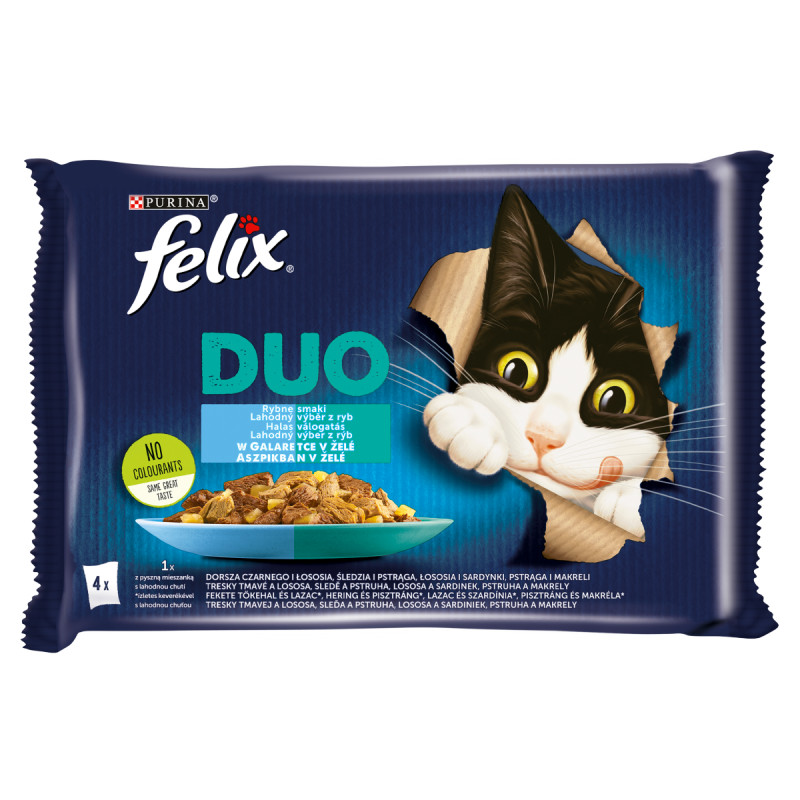 FELIX 4x85 g DUO Halas válogatás aszpikban (796)