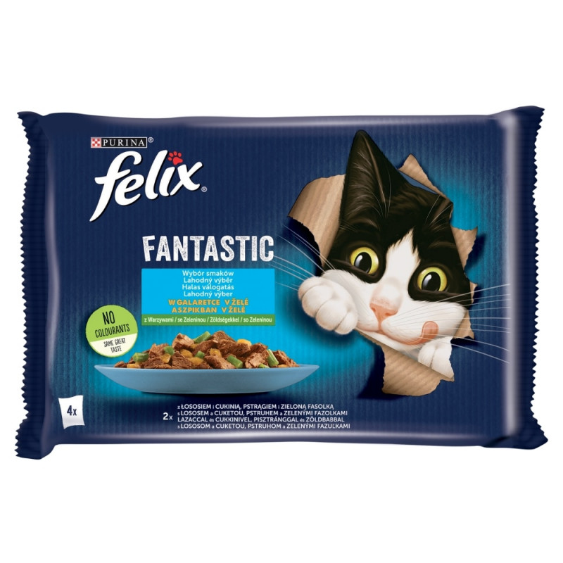 FELIX 4x85 g Halas válogatás zöldséggel aszpikban (973)