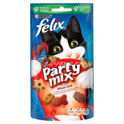 Felix Party Mix 60 g jutalomfalat mixed grill Macskatáp, macskaeledel kutya-macska Felix