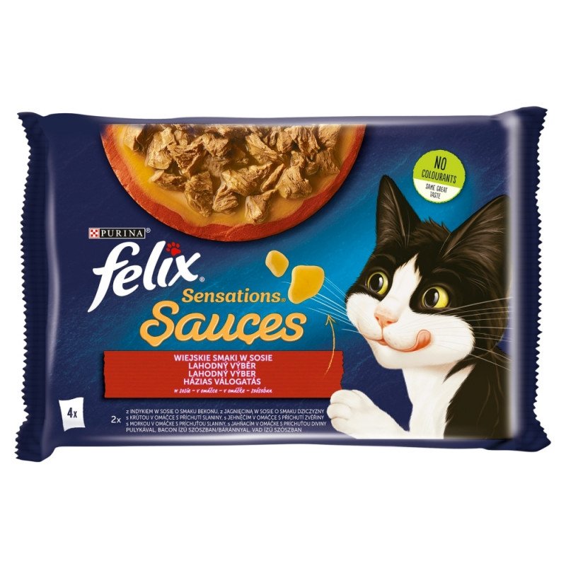 FELIX 4x85 g SENSATIONS SAUCES Házias válogatás szósz (475)