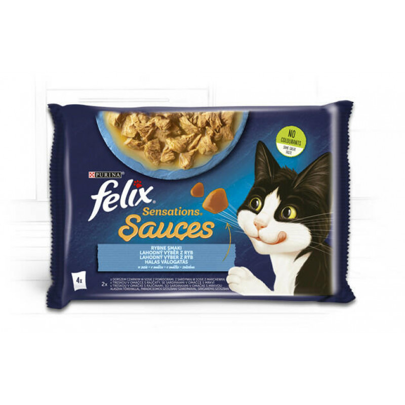 FELIX 4x85 g SENSATIONS SAUCES Halas válogatás szósz (961