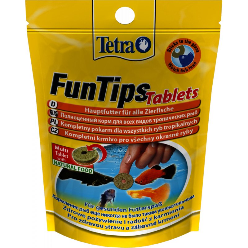 Tetra FunTips 20 tbl üvegre tapasztható