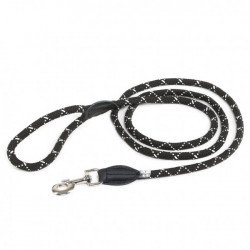 2012R-IDC IDC® Retriverpóráz 12 mmx1,2 m-kerek fekete-fluoresz Kutya kutya-macska JULIUS-K9