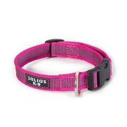 100HA-K-PN-15-P Color&Gray nyakörv biztonsági záras fényvisszaverős 4cm pink-szürke bliszteres Kutya kutya-macska JULIUS-K9