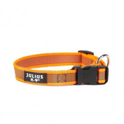 100HA-K-OR-15-P Color&Gray nyakörv biztonsági záras fényvisszaverős 4cm narancs-szürke bliszteres Kutya kutya-macska JULIUS-K9