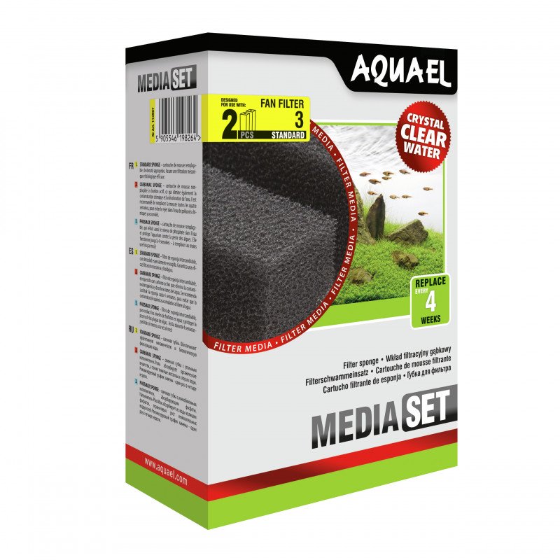 Aquael pótszivacs GYÁRI FAN3-PLUSZ 2DB-OS 113907