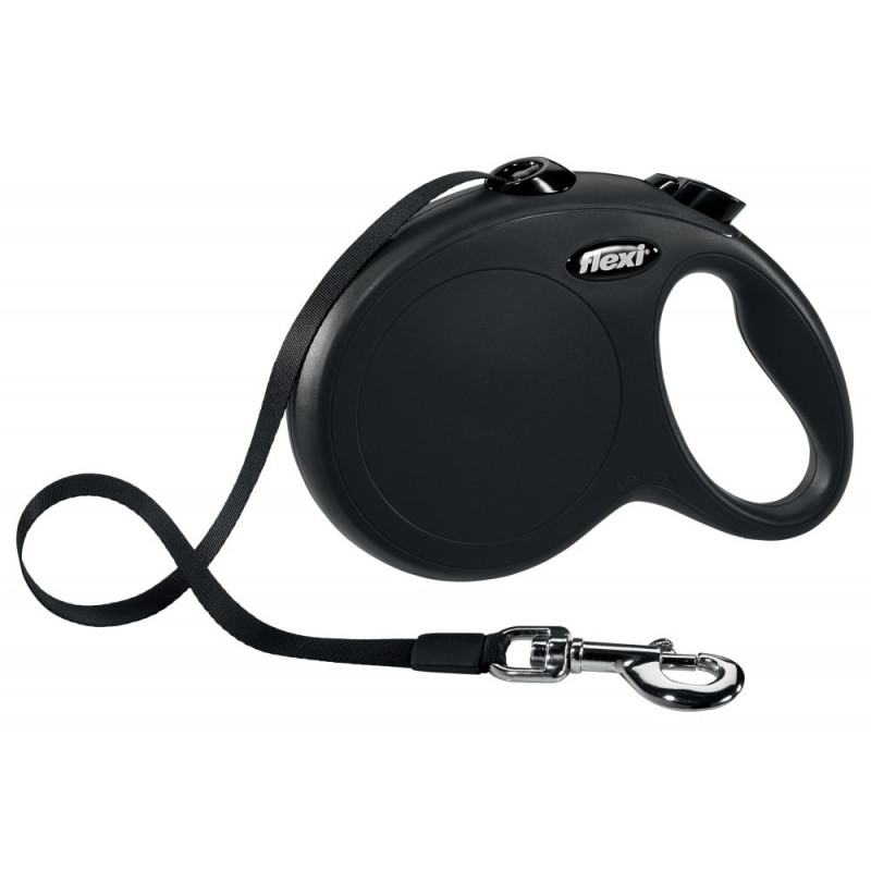 Flexi new szalagos 5 m classic L 50 kg fekete