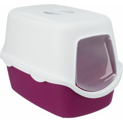 TRIXIE 40277 Vico wc fedeles 40x40x56 cm pink/white Alomtálca, macska WC kutya-macska TRIXIE