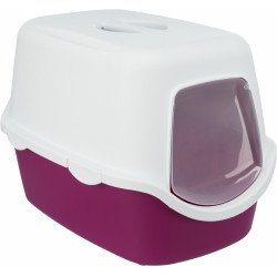TRIXIE 40278 Vico wc fedeles 40x40x56 cm berry/white Alomtálca, macska WC kutya-macska TRIXIE