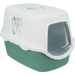 TRIXIE 40279 Vico wc fedeles 40x40x56 cm green/white Alomtálca, macska WC kutya-macska TRIXIE