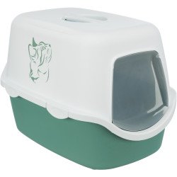 TRIXIE 40279 Vico wc fedeles 40x40x56 cm green/white Alomtálca, macska WC kutya-macska TRIXIE