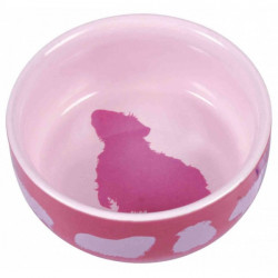 TRIXIE 60732 kerámia tál tengerimalac 250ml/11 cm színezett külső állatmintával Etető, itató Rágcsáló TRIXIE