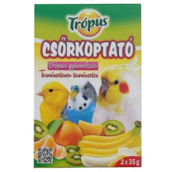 TRÓPUS csőrkoptató ízesített 2 db-os trópusi gyümölcsös 641106 Csőrkoptató Madár Trópus