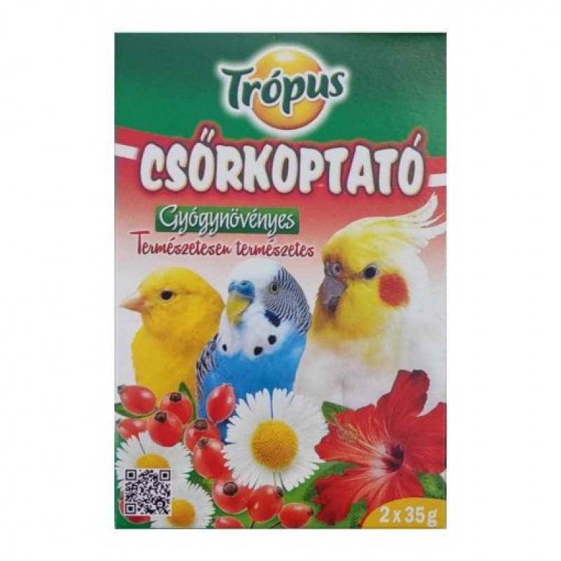 TRÓPUS csőrkoptató ízesített 2 db-os gyógynövényes 641105