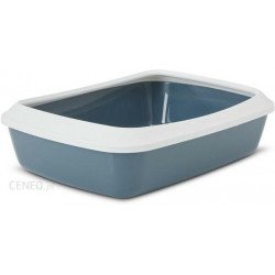 Iriz 42 cm with rim - white-bluestone Alomtálca, macska WC kutya-macska Savic