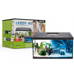 AQUAEL leddy 40 D&N fekete akvárium szett 40x25x25 124280 Akvárium Akvarisztika AQUAEL