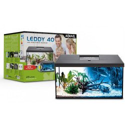 AQUAEL leddy 40 D&N fekete akvárium szett 40x25x25 124280 Akvárium Akvarisztika AQUAEL