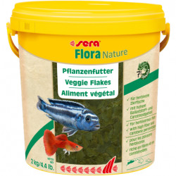 *SERA Flora Nature 10 l /2 kg díszhaltáp Díszhaltáp Akvarisztika SERA