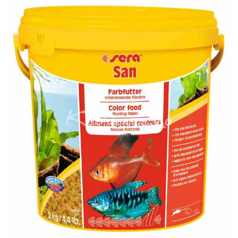 *SERA San Nature 10 l / 2 kg díszhaltáp