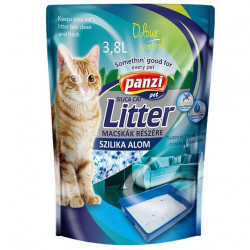 Panzi macskaalom silica 3,8 L/1,6 kg kristályos alom Macskaalom kutya-macska Panzi