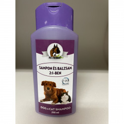 Pet-P. sampon 250 ml kutya 2 in 1 Sampon, balzsam kutya-macska PetProduct