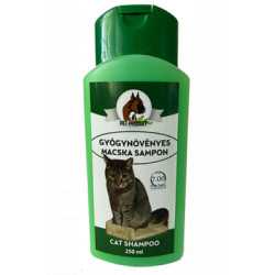 Pet-P. sampon 250 ml macska gyógynövényes Sampon, balzsam kutya-macska PetProduct