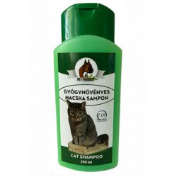 Pet-P. sampon 250 ml macska gyógynövényes Sampon, balzsam kutya-macska PetProduct