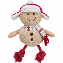 TRIXIE 92575 Xmas kutya játék plüss 34 cm mézeskalács kötél lábbal Kutya kutya-macska TRIXIE